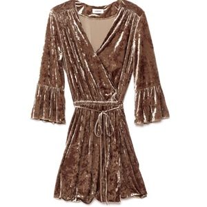 L’AGENCE Riley front wrap dress